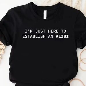 Black Graphic Tee with White Text, size XXL, Funny, NEW